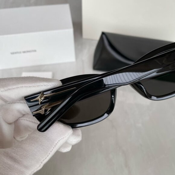 Gentle Monster Glossy Black Sunglasses Luxe Square Statement main image 8